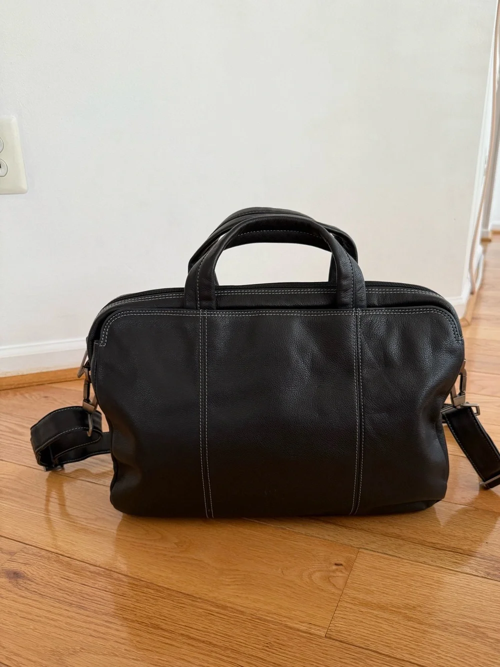 Mens Kenneth Cole Crossbody Leather Messenger Bag